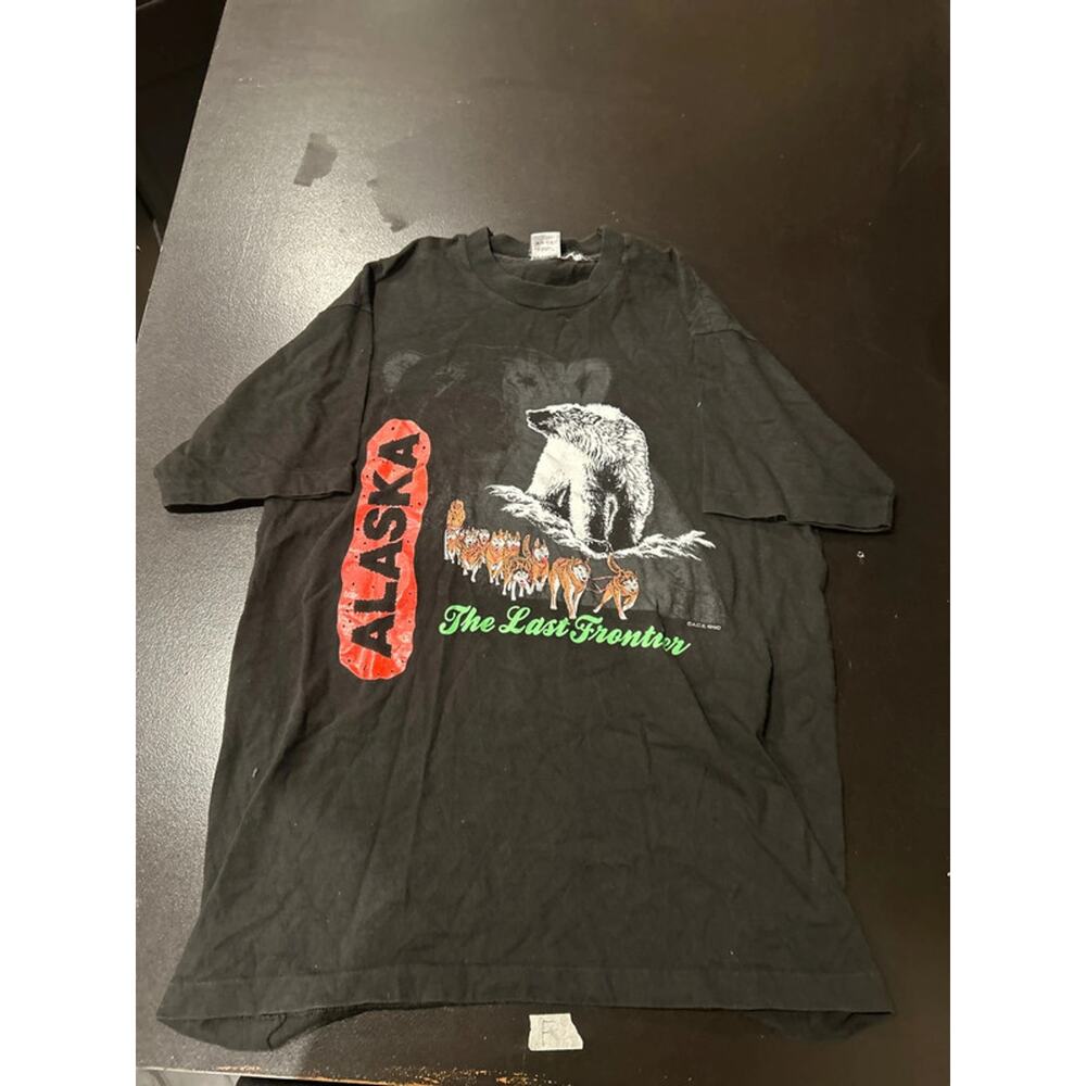 Vintage made in usa fruit of the loom early 80s alaska nature tshirt